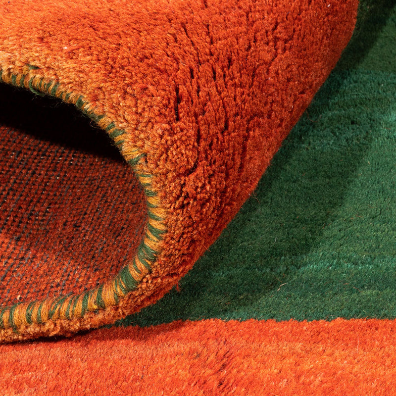 Dywan Gabbeh - Indus kwadratowy  - 205 x 196 cm - zielona