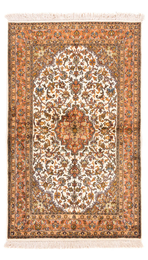 Jedwabny dywan - Kashmir Silk - 149 x 95 cm - beżowy