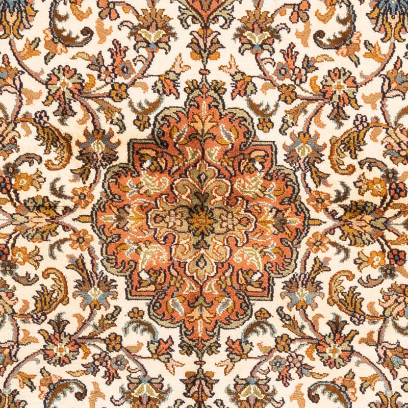 Jedwabny dywan - Kashmir Silk - 149 x 95 cm - beżowy