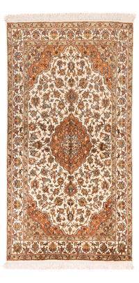Jedwabny dywan - Kashmir Silk - 168 x 95 cm - beżowy