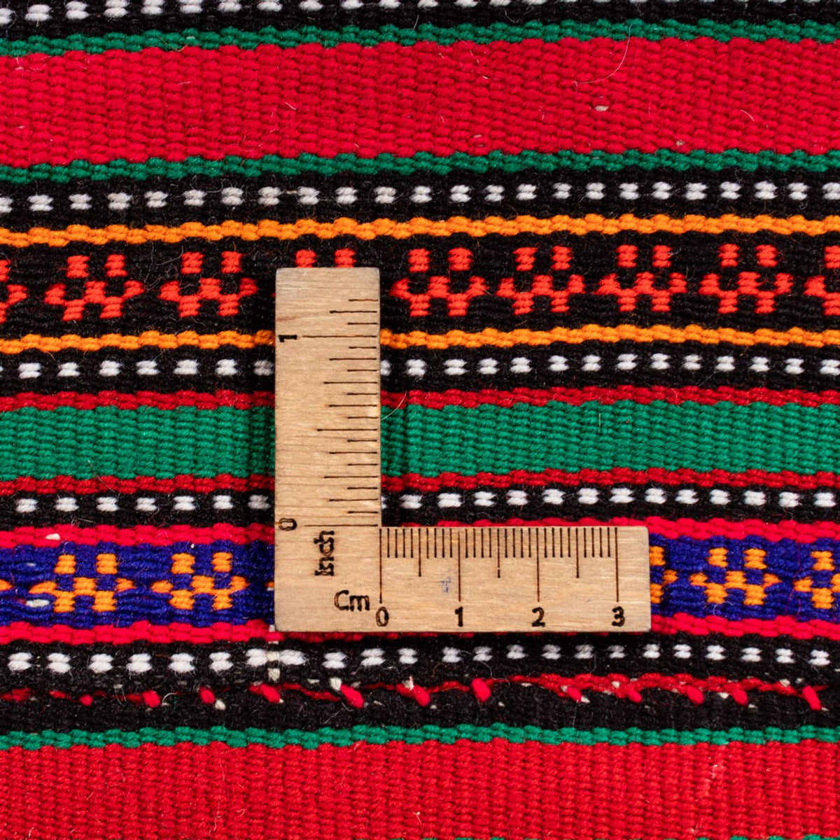 Dywan Kelim - Stary kwadratowy  - 240 x 238 cm - czerwony