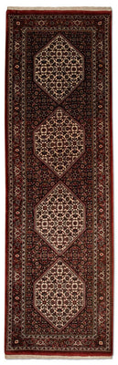Biegacz Perski dywan - Bijar - Royal - 246 x 77 cm - niebieski