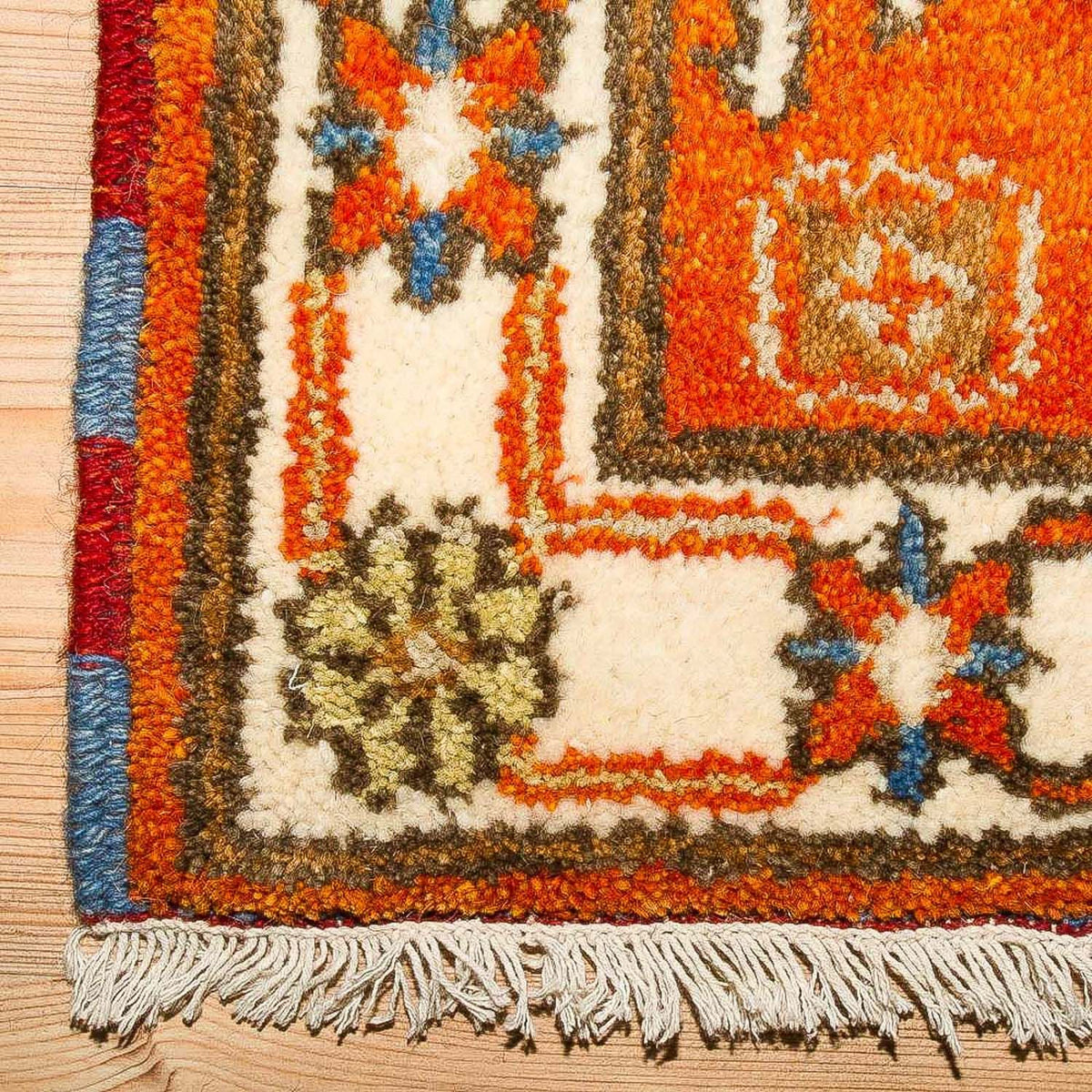 Dywan orientalny - 93 x 64 cm - pomarańczowy