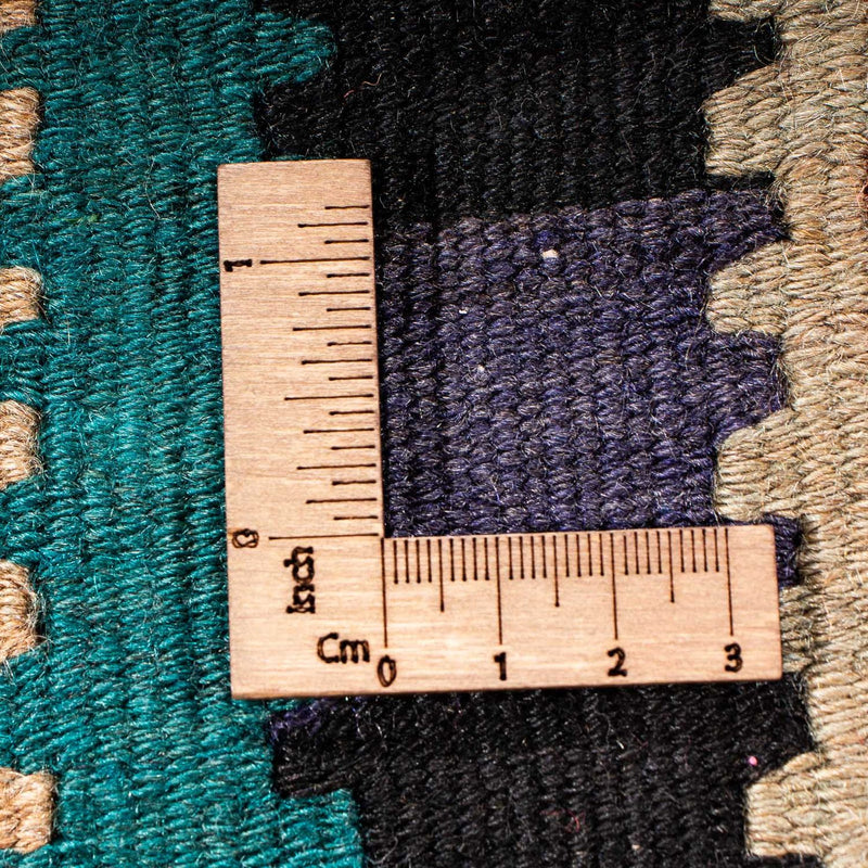 Biegacz Dywan Kelim - Stary - 300 x 140 cm - wielokolorowy