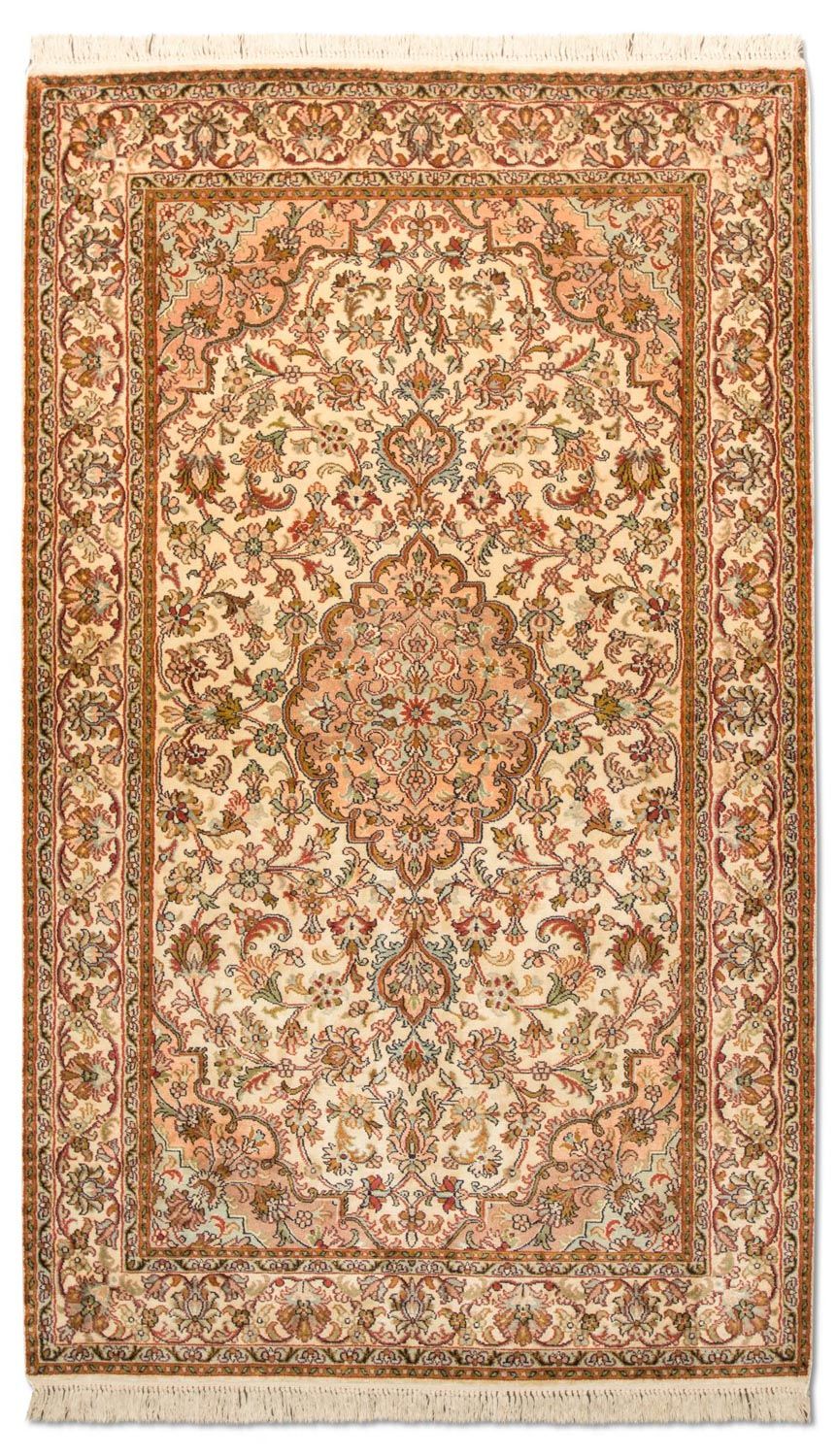 Jedwabny dywan - Kashmir Silk - 164 x 94 cm - beżowy