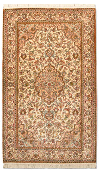 Jedwabny dywan - Kashmir Silk - 164 x 94 cm - beżowy