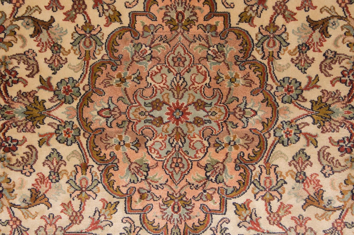 Jedwabny dywan - Kashmir Silk - 164 x 94 cm - beżowy