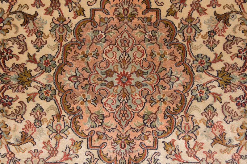 Jedwabny dywan - Kashmir Silk - 164 x 94 cm - beżowy