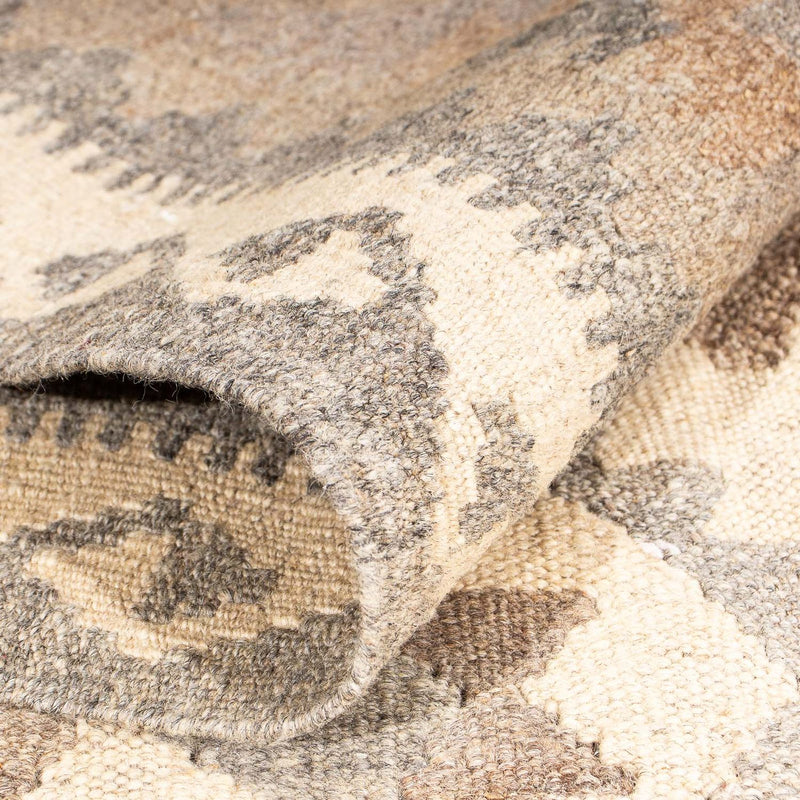 Dywan Kelim - modny - 205 x 151 cm - beżowy