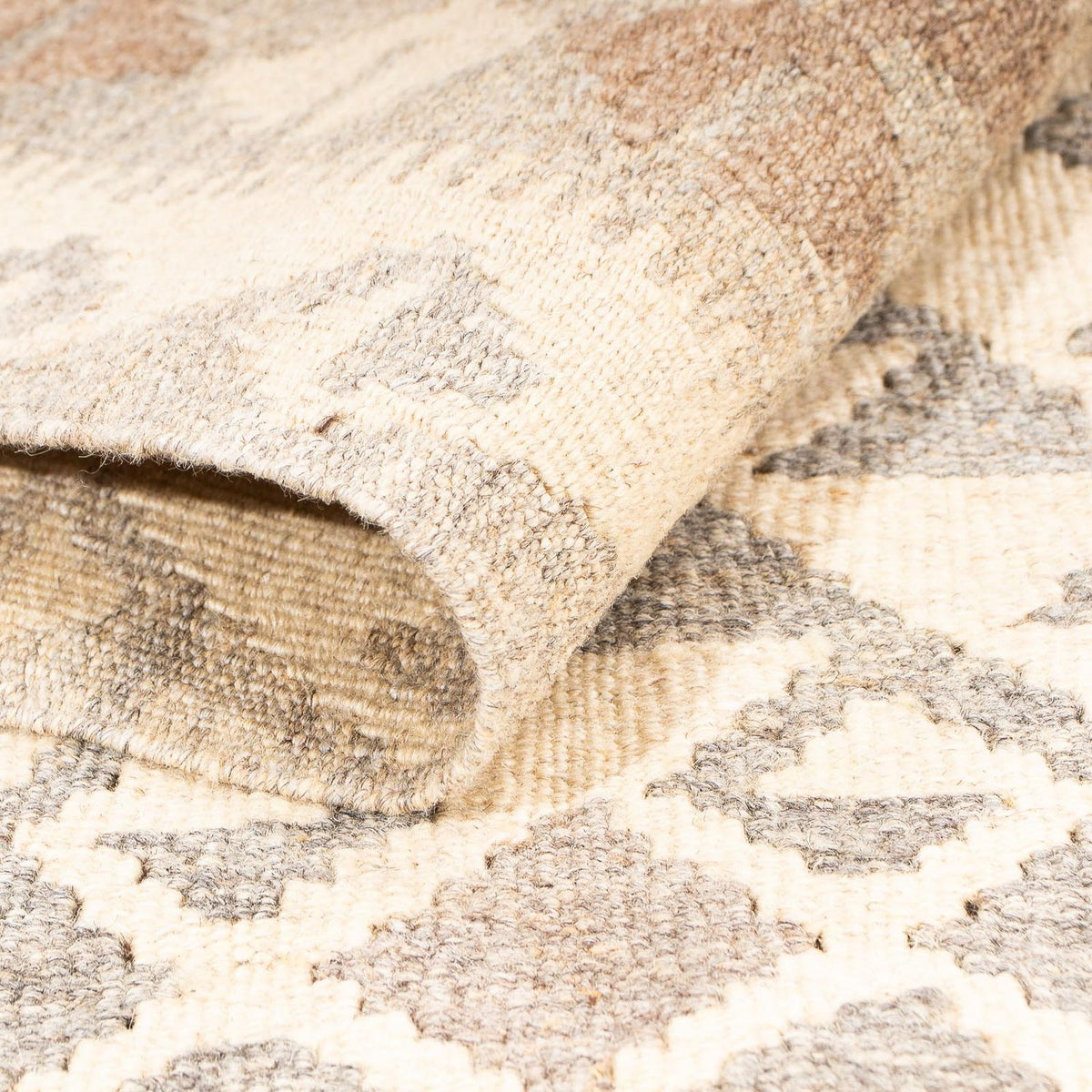 Dywan Kelim - Splash - 174 x 127 cm - jasnobrązowy