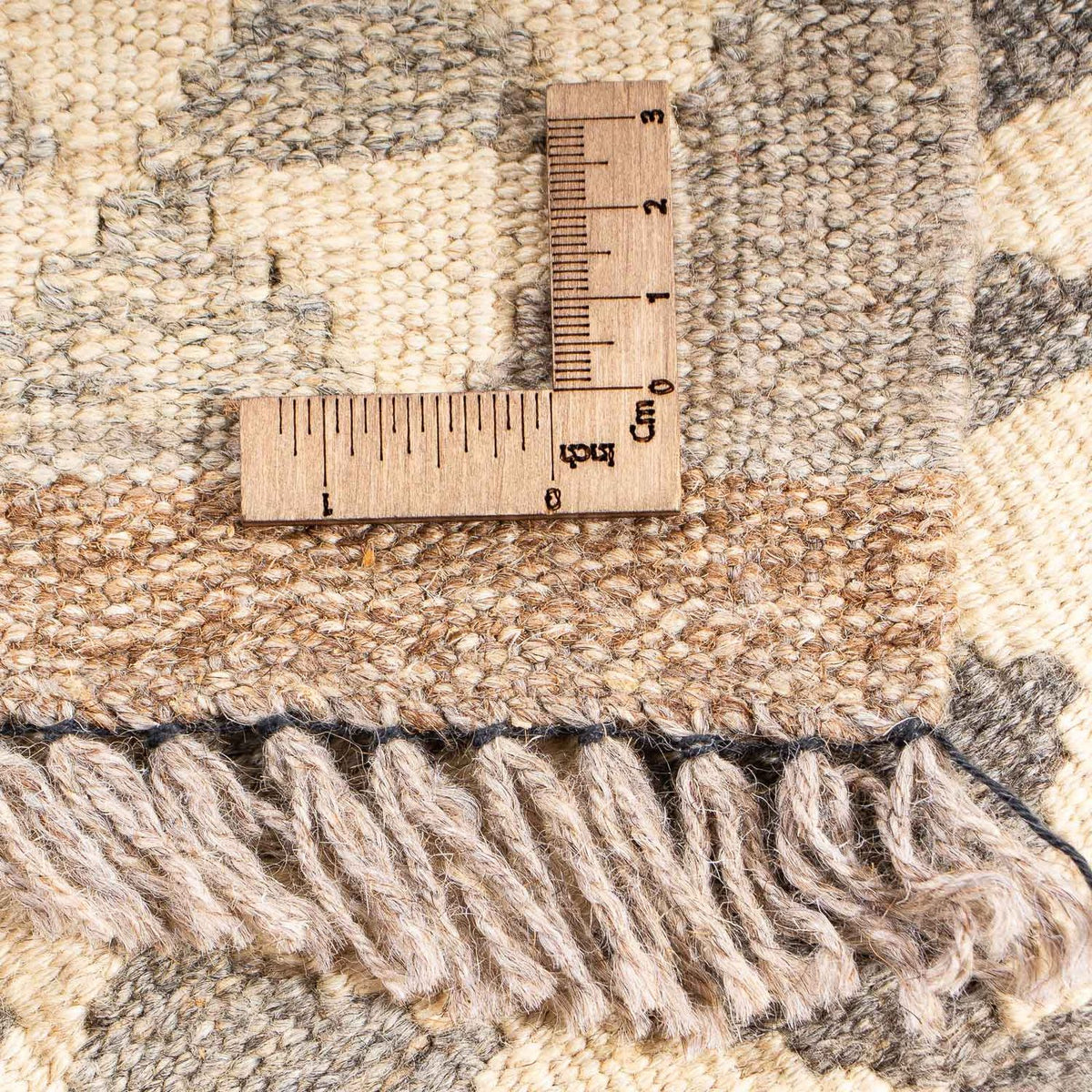 Dywan Kelim - Splash - 174 x 127 cm - jasnobrązowy