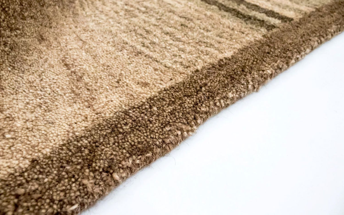 Dywan wełniany - 196 x 139 cm - beżowy