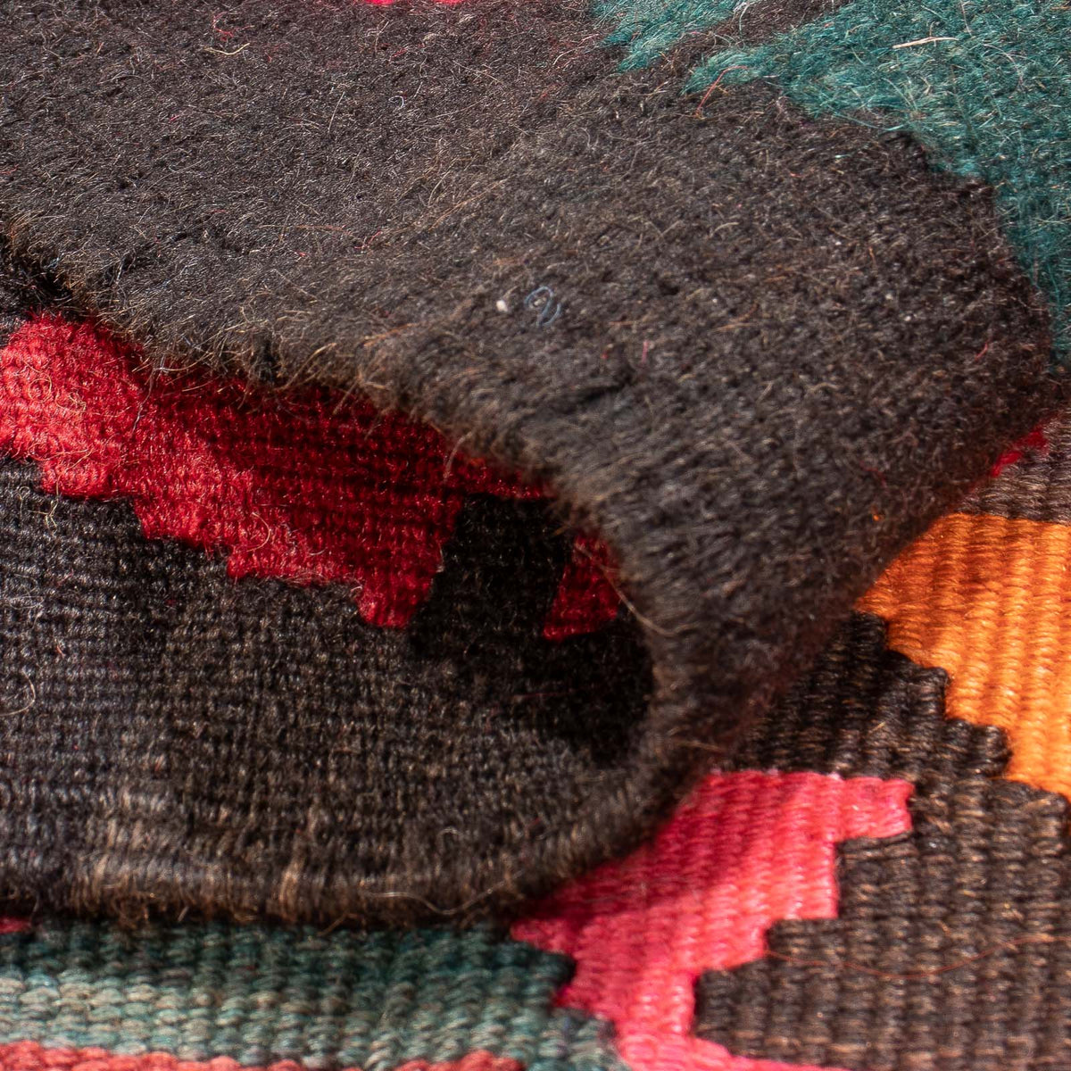 Biegacz Dywan Kelim - Stary - 430 x 210 cm - czerwony