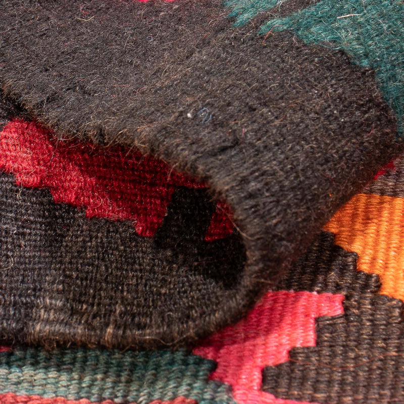 Biegacz Dywan Kelim - Stary - 430 x 210 cm - czerwony