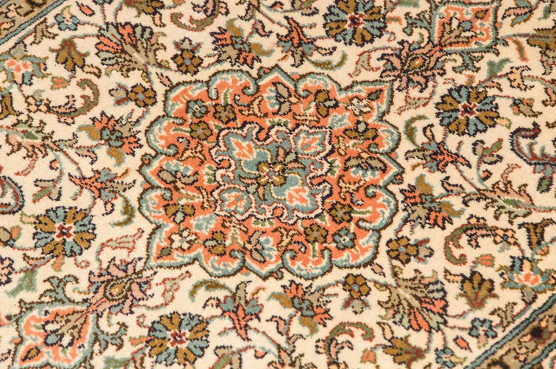 Jedwabny dywan - Kashmir Silk - 95 x 62 cm - beżowy