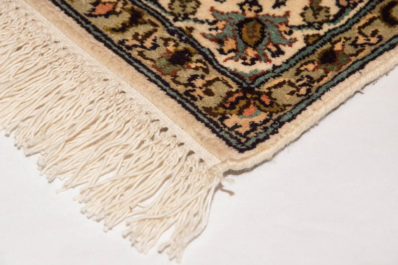 Jedwabny dywan - Kashmir Silk - 95 x 62 cm - beżowy
