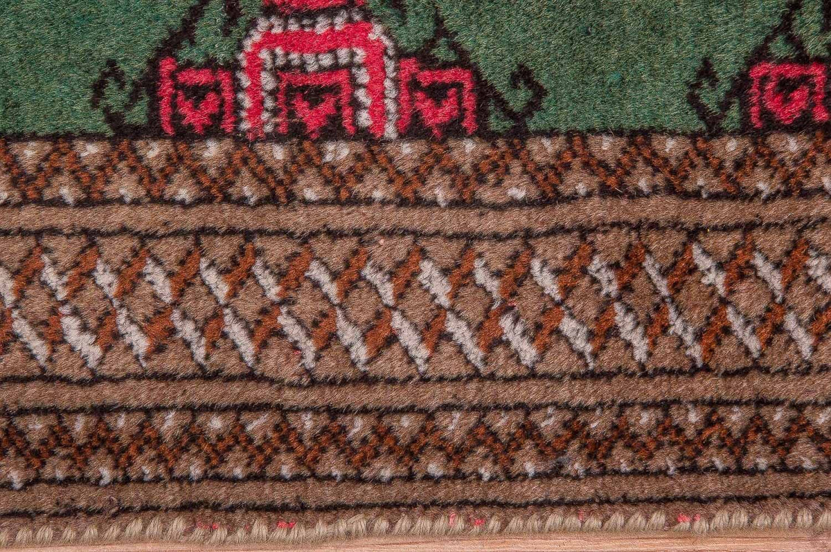 Dywan turkmeński - 143 x 99 cm - zielona