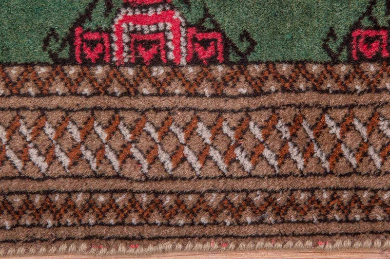 Dywan turkmeński - 143 x 99 cm - zielona