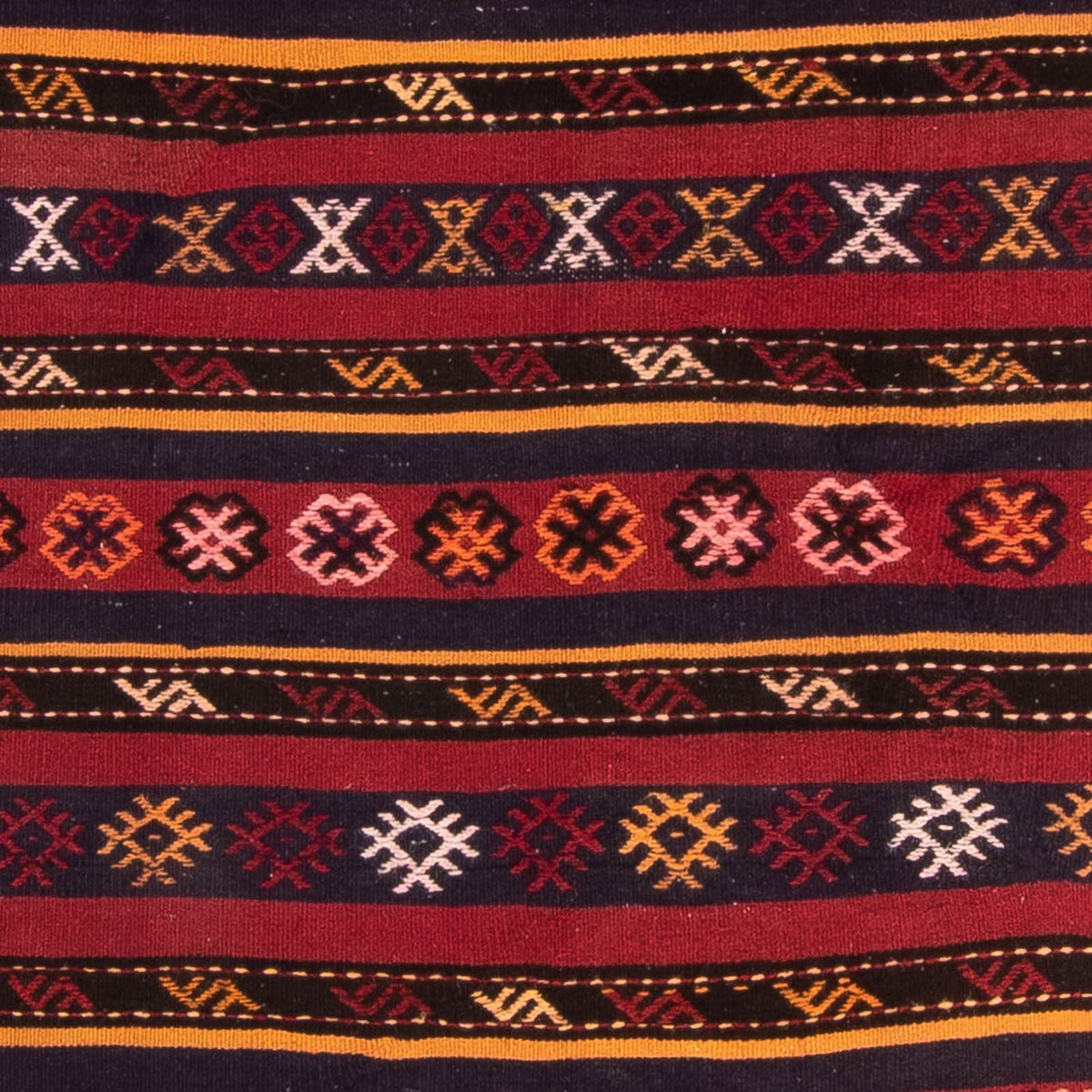 Dywan Kelim - Stary - 210 x 140 cm - wielokolorowy