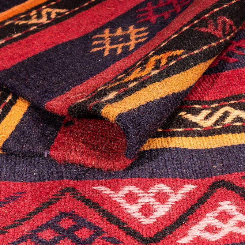 Dywan Kelim - Stary - 210 x 140 cm - wielokolorowy