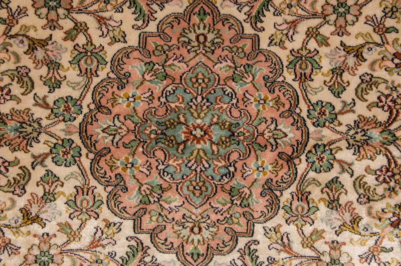 Jedwabny dywan - Kashmir Silk - 148 x 93 cm - beżowy