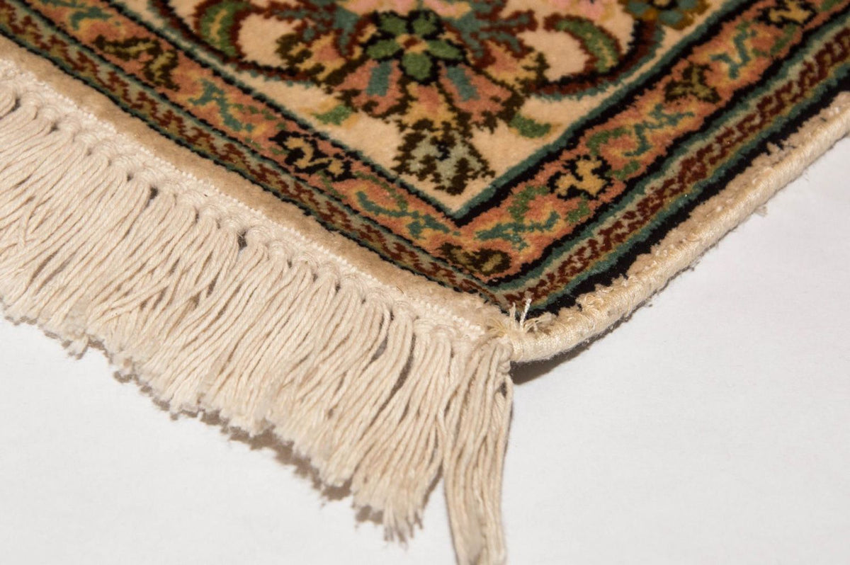 Jedwabny dywan - Kashmir Silk - 148 x 93 cm - beżowy