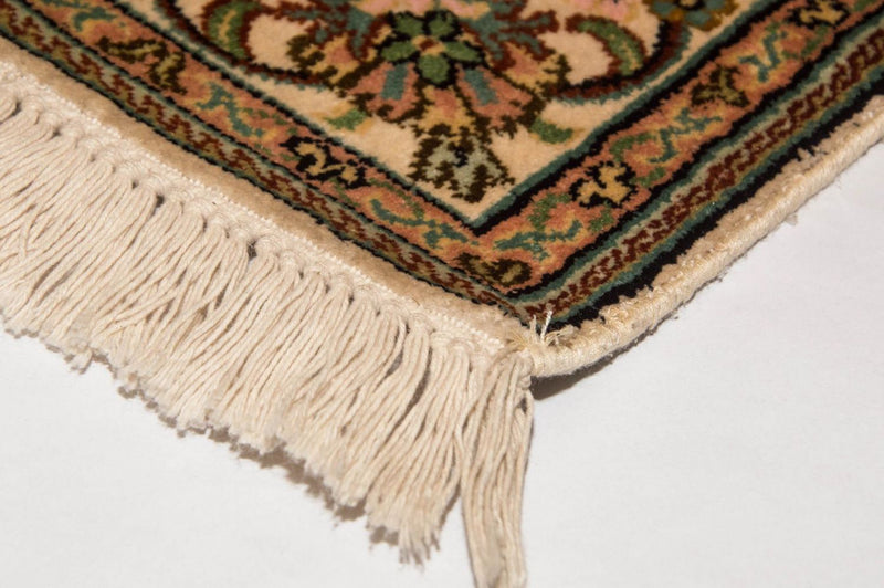 Jedwabny dywan - Kashmir Silk - 148 x 93 cm - beżowy