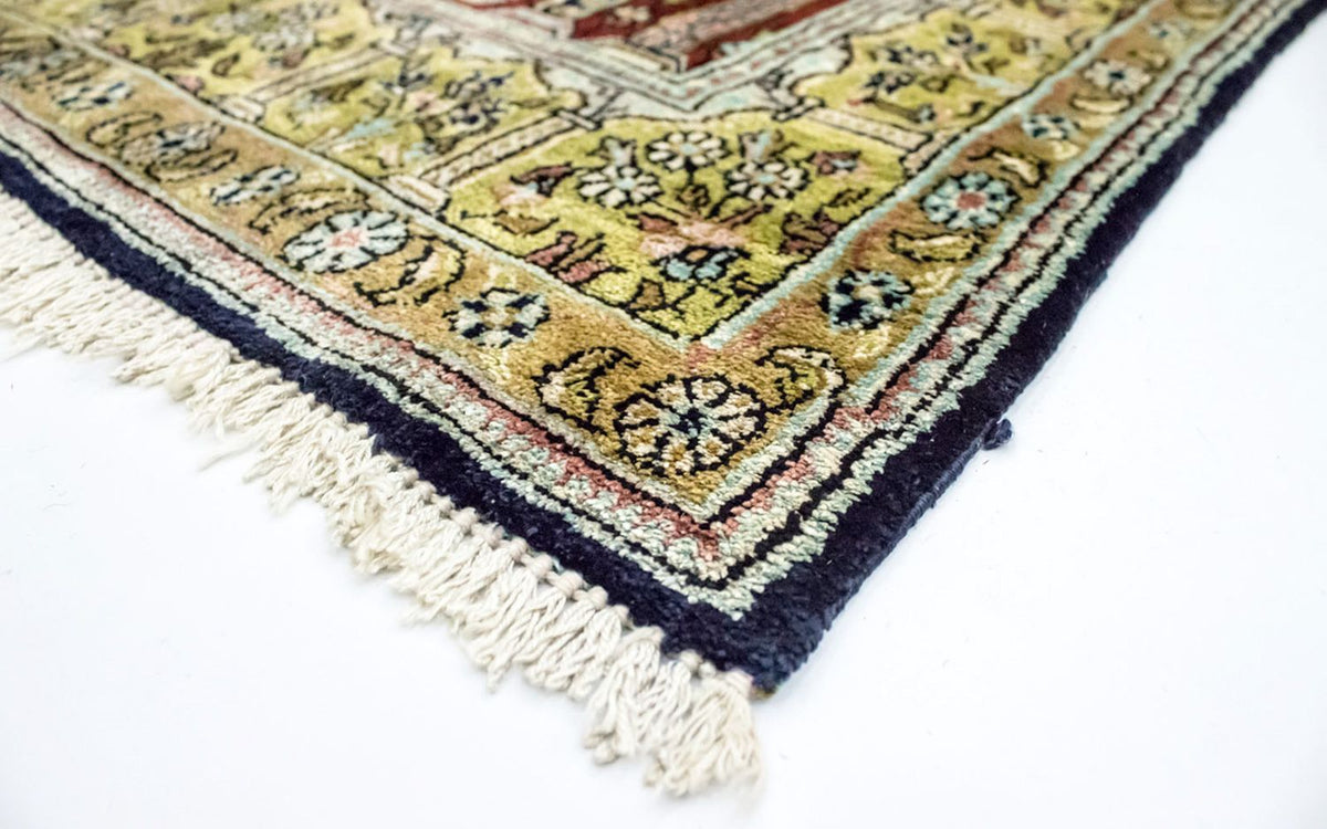 Jedwabny dywan - Kayseri - 137 x 77 cm - czerwony