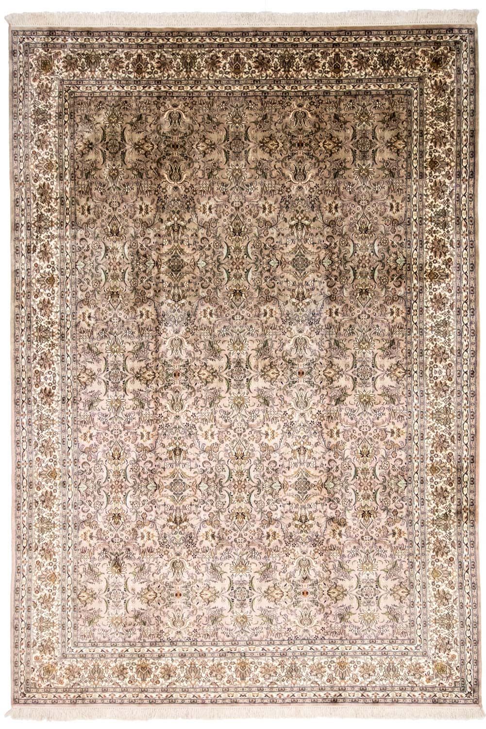 Jedwabny dywan - Kashmir Silk - 308 x 204 cm - beżowy