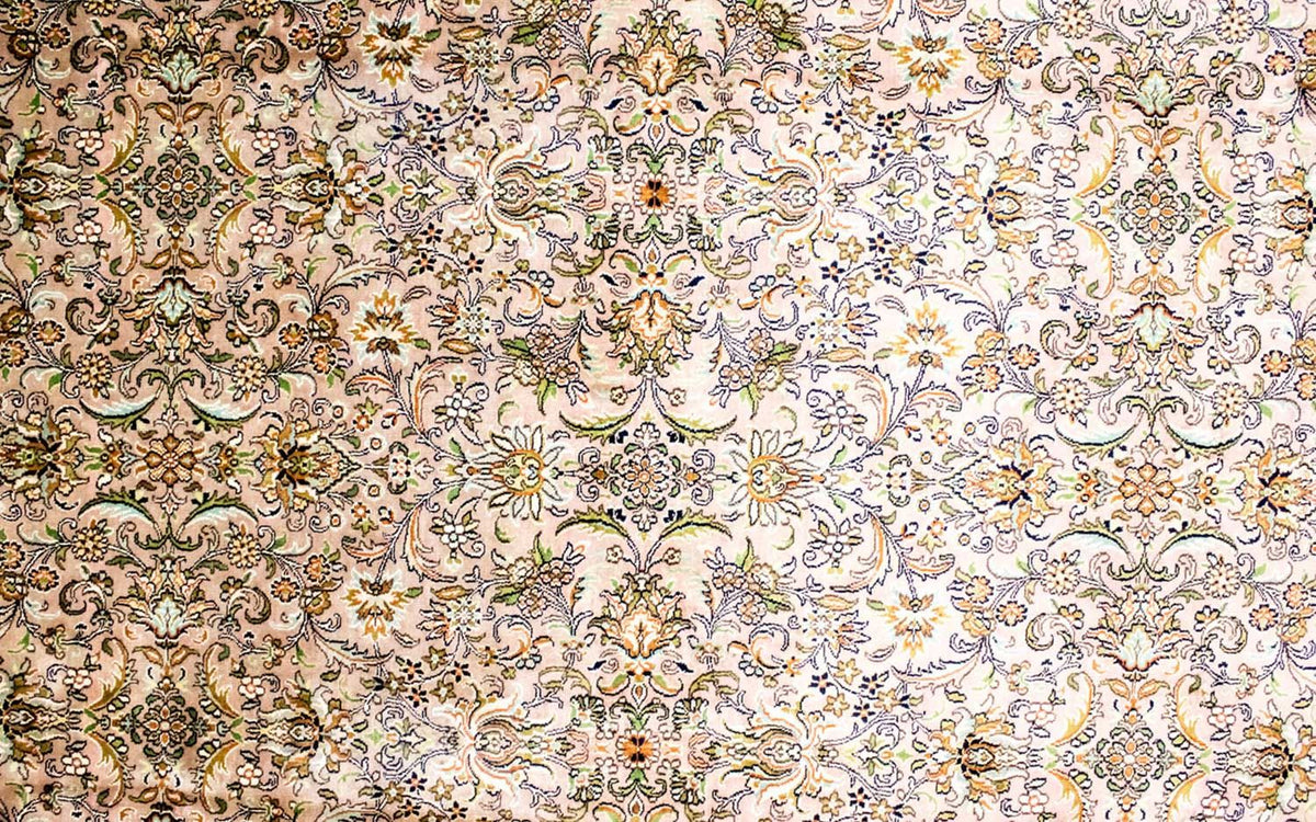 Jedwabny dywan - Kashmir Silk - 308 x 204 cm - beżowy
