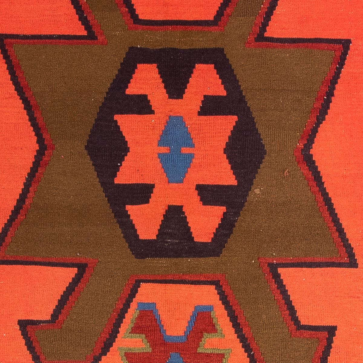 Biegacz Dywan Kelim - Stary - 335 x 150 cm - wielokolorowy