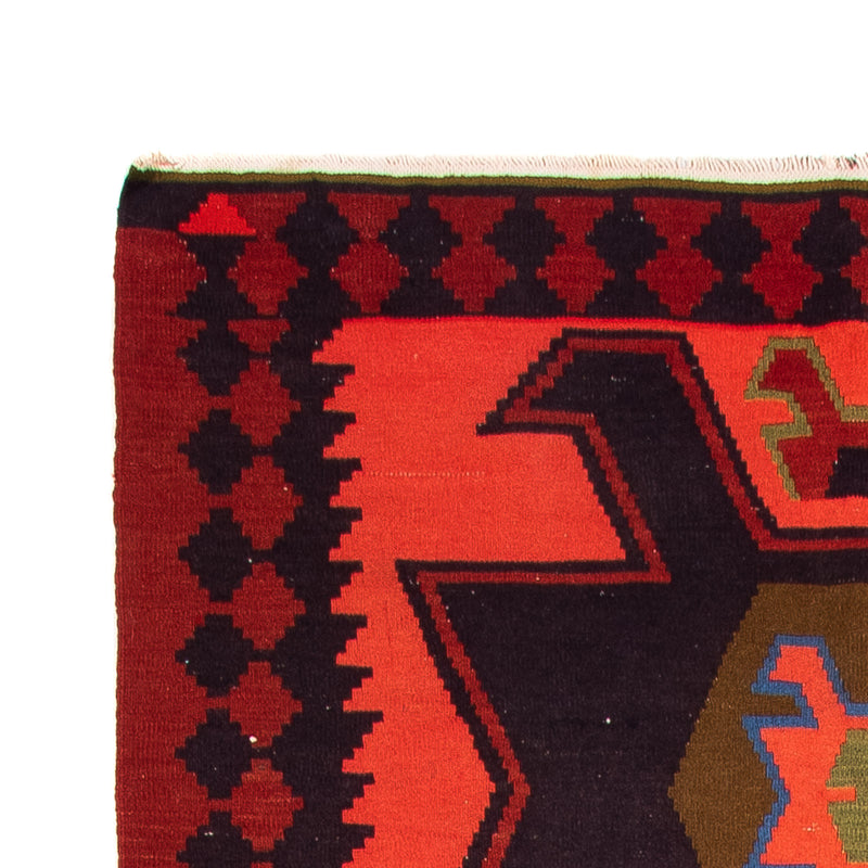 Biegacz Dywan Kelim - Stary - 335 x 150 cm - wielokolorowy