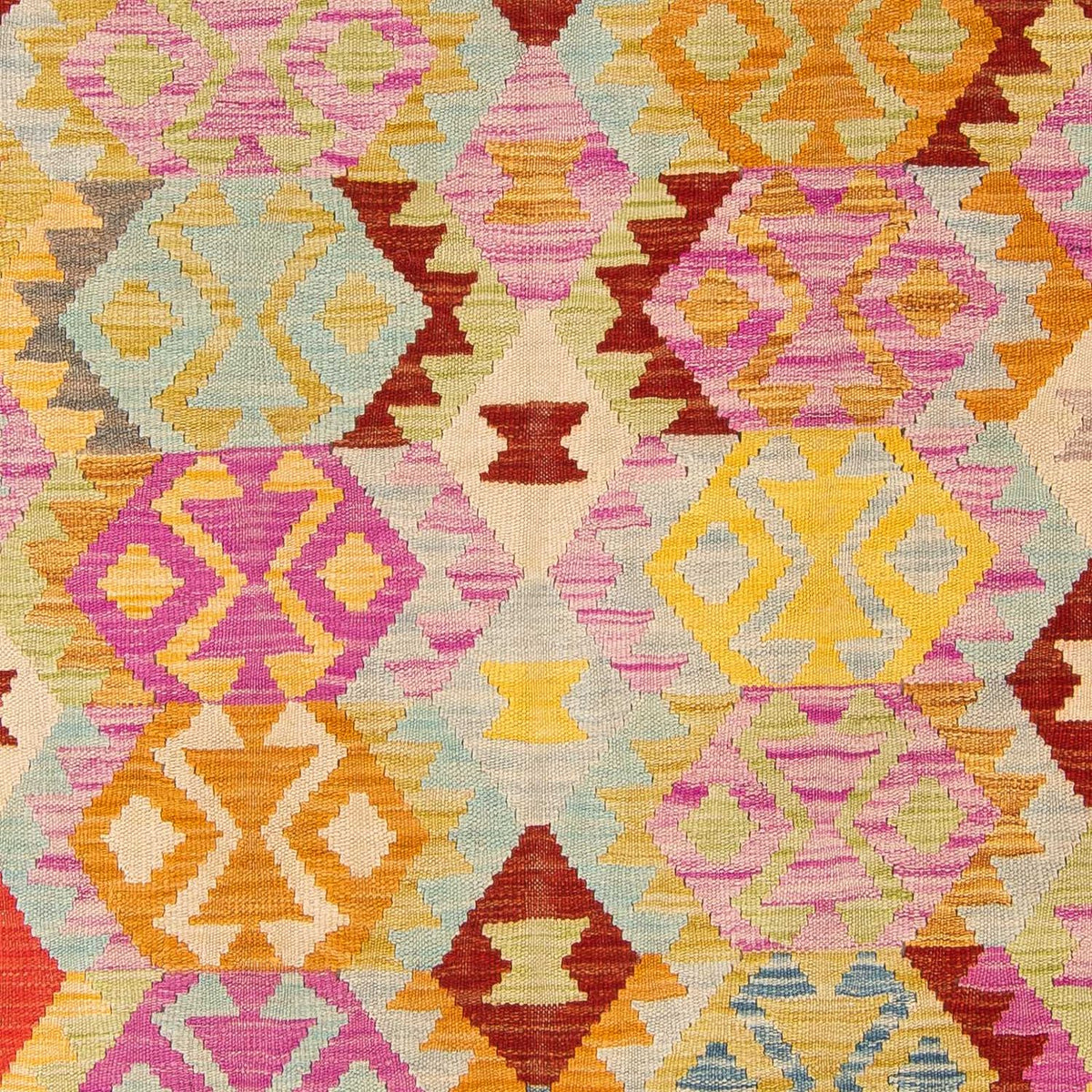 Dywan Kelim - Splash - 203 x 148 cm - wielokolorowy