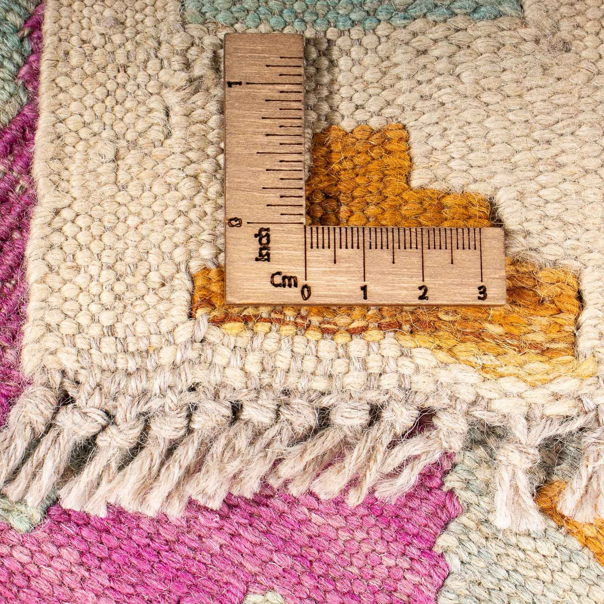 Dywan Kelim - Splash - 203 x 148 cm - wielokolorowy