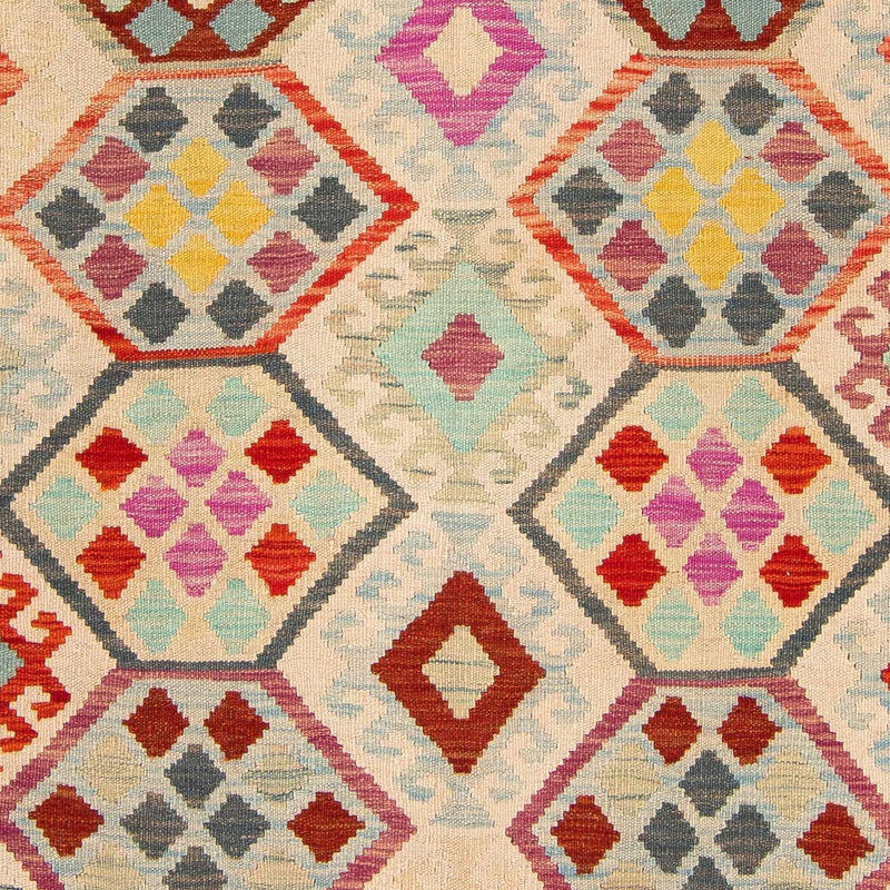 Dywan Kelim - Splash - 204 x 154 cm - wielokolorowy