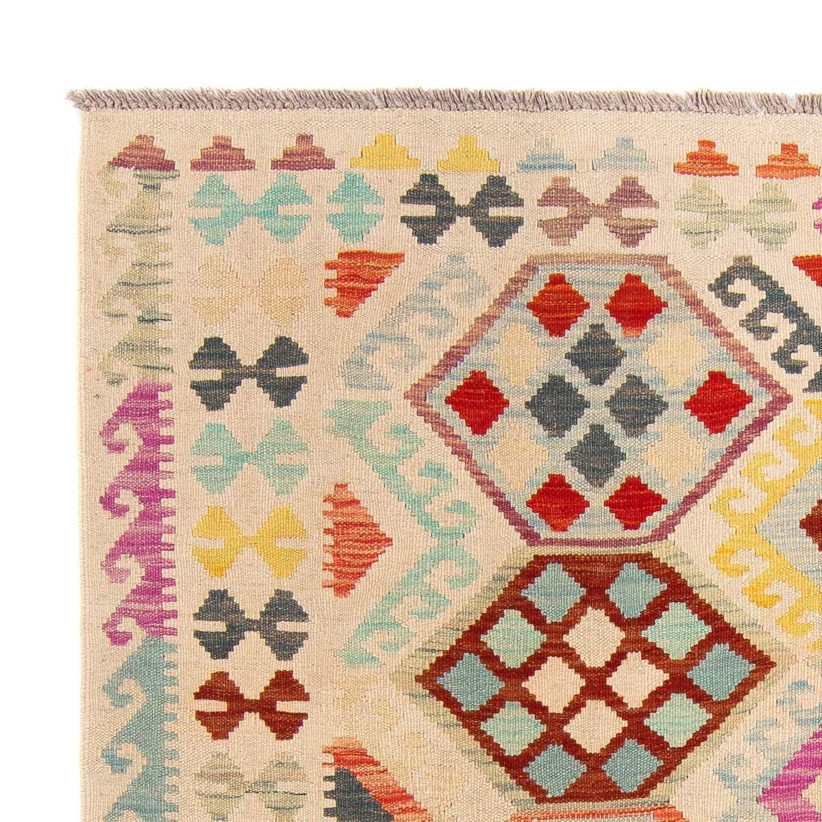 Dywan Kelim - Splash - 204 x 154 cm - wielokolorowy