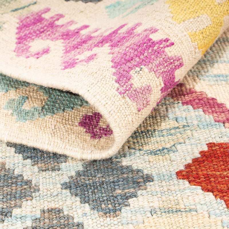 Dywan Kelim - Splash - 204 x 154 cm - wielokolorowy