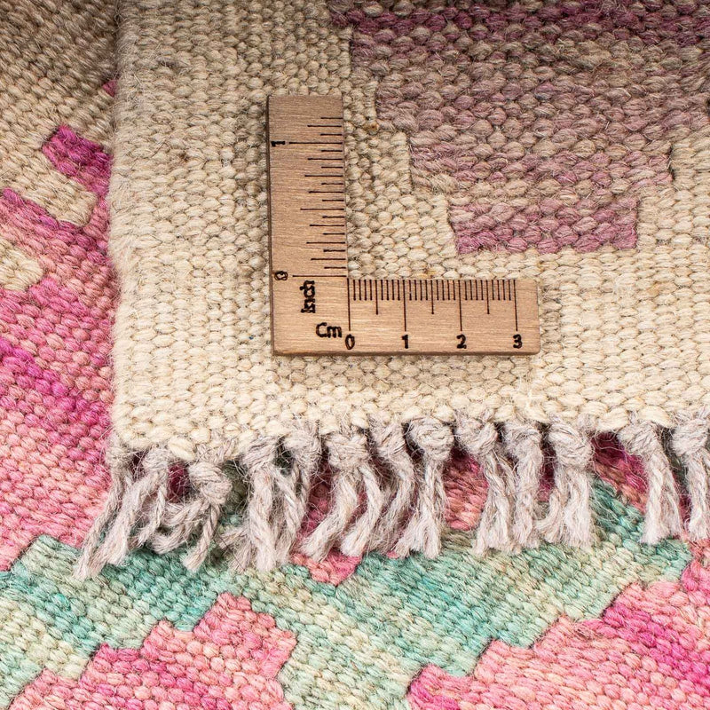 Dywan Kelim - Splash - 175 x 130 cm - różowy