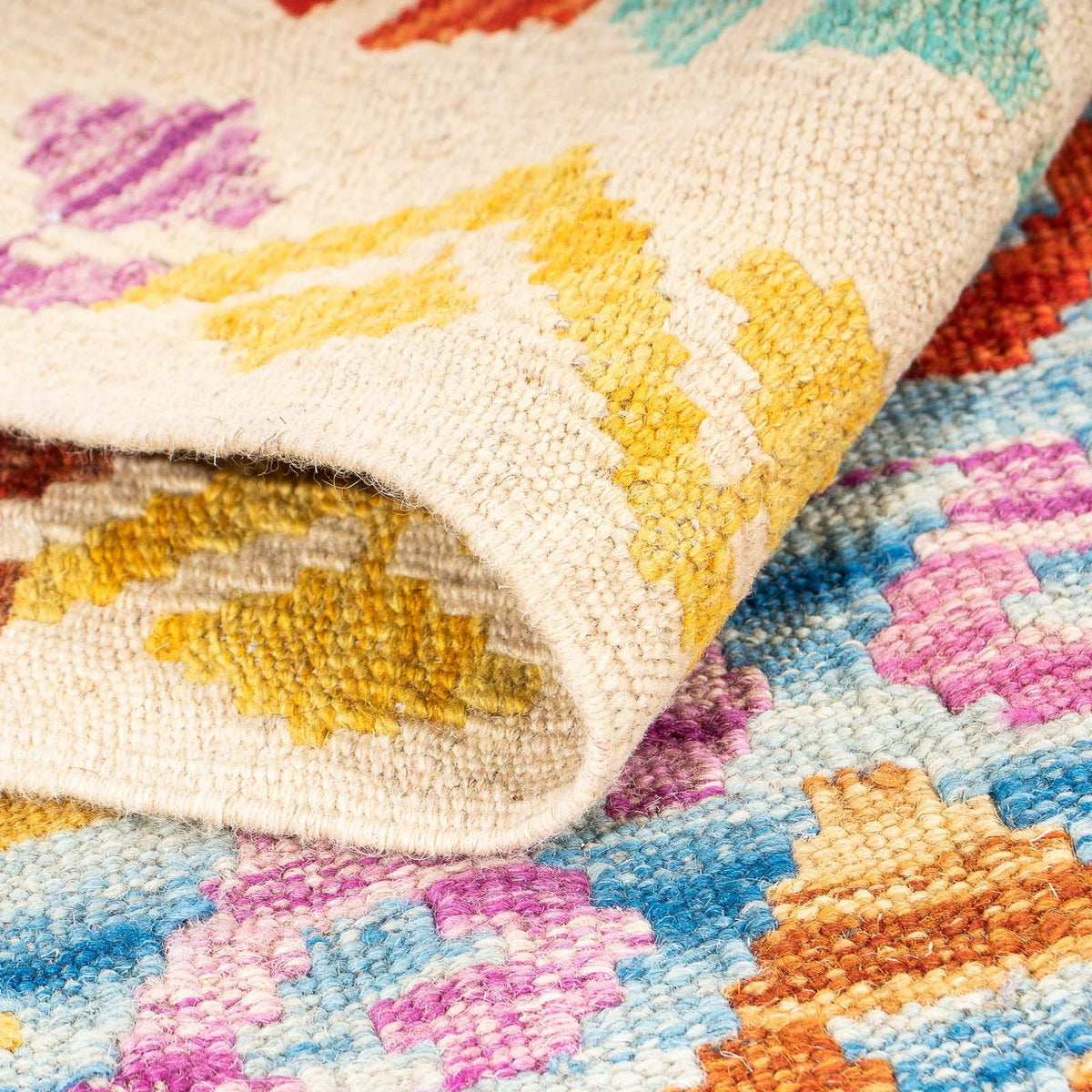 Dywan Kelim - Splash - 146 x 100 cm - wielokolorowy