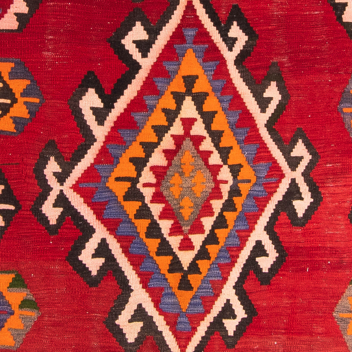 Dywan Kelim - Stary - 305 x 160 cm - wielokolorowy