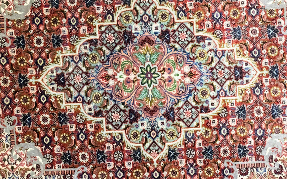Perski dywan - Bijar - Royal - 296 x 210 cm - niebieski