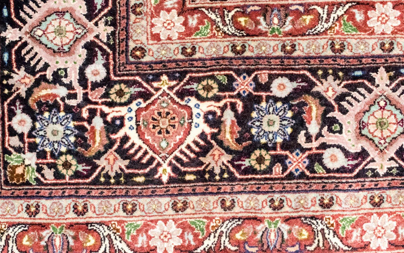 Perski dywan - Bijar - Royal - 296 x 210 cm - niebieski