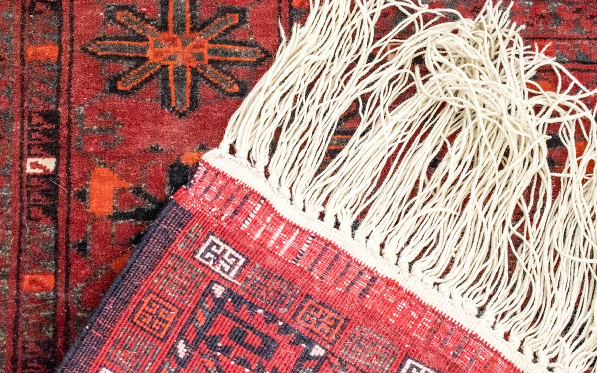 Afgański dywan - Bukhara - 225 x 172 cm - czerwony