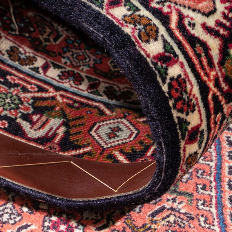 Biegacz Dywan perski - Bijar - 205 x 76 cm - ciemnoniebieski