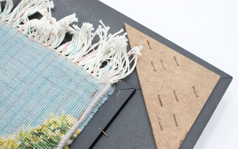 Dywan z obrazkami kwadratowy  - 116 x 95 cm - wielokolorowy