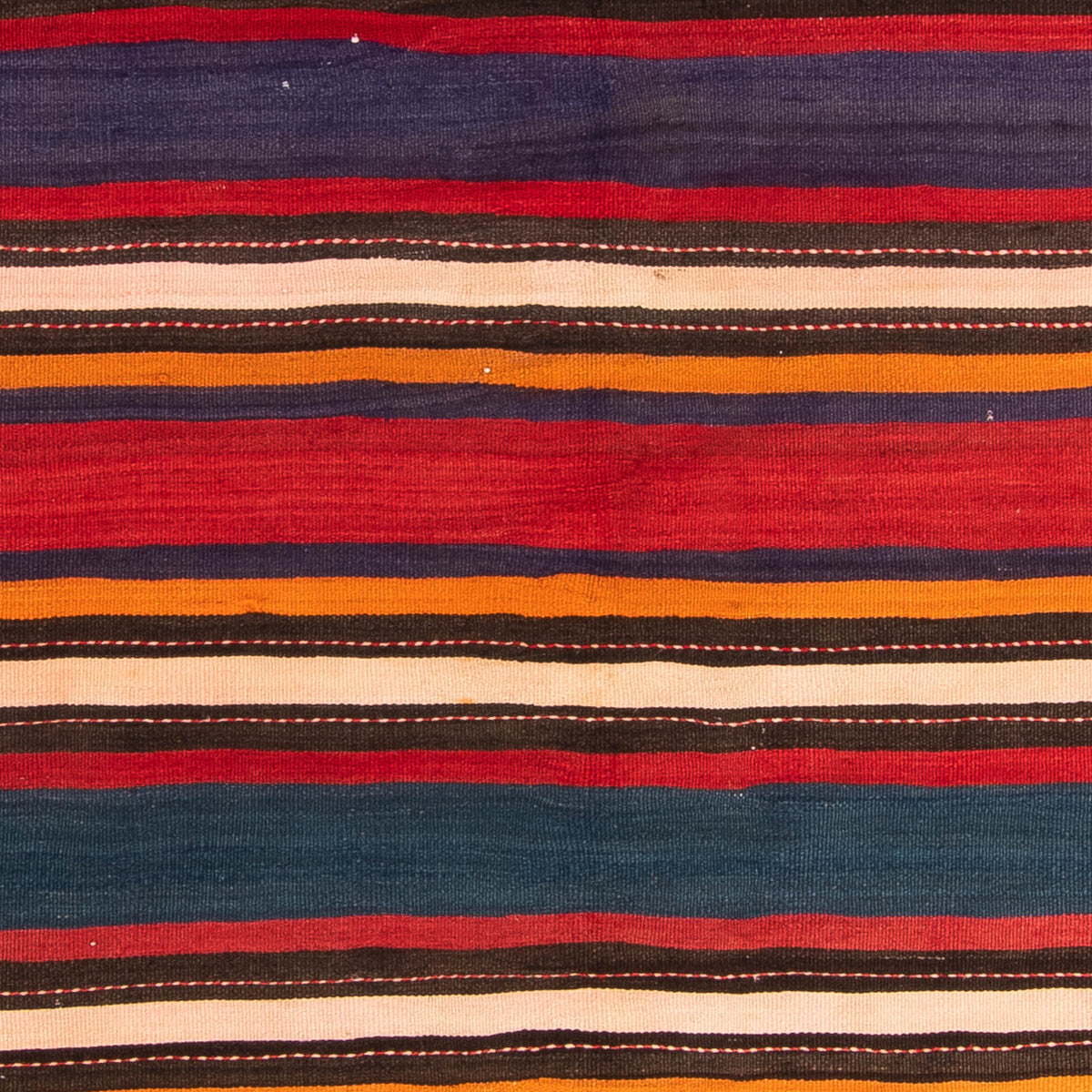 Dywan Kelim - Stary - 215 x 180 cm - wielokolorowy