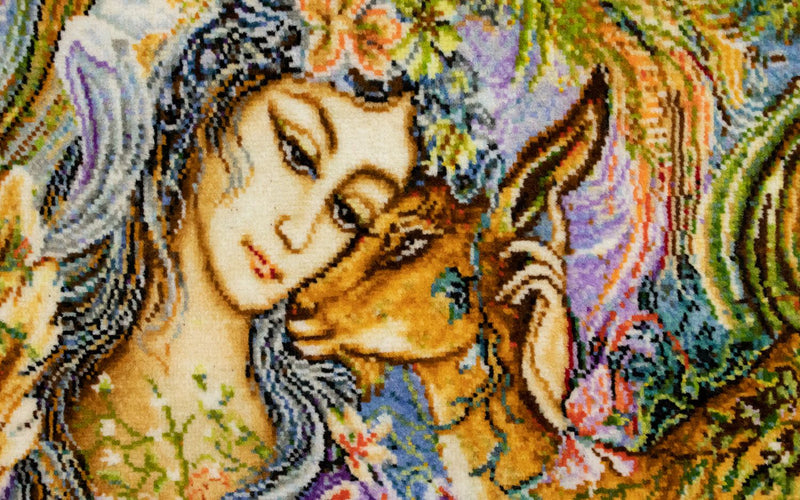 Bild-Teppich 95 x 90 cm Teppich Quadratisch