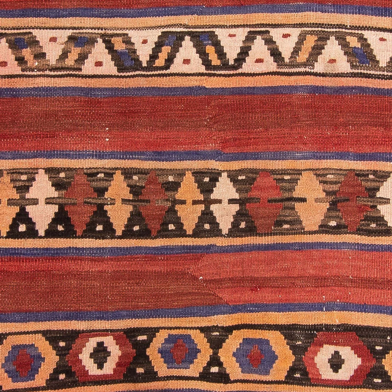 Dywan Kelim - Stary - 265 x 141 cm - wielokolorowy