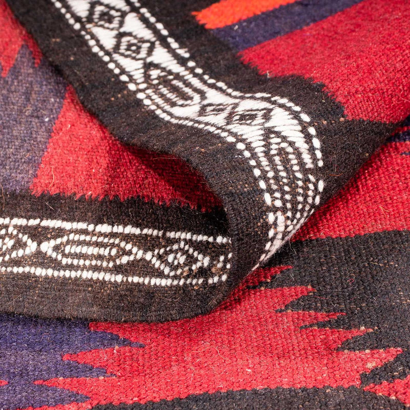 Biegacz Dywan Kelim - Stary - 280 x 145 cm - wielokolorowy