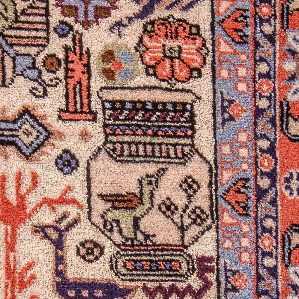 Perski dywan - Nomadyczny - 200 x 137 cm - różowy